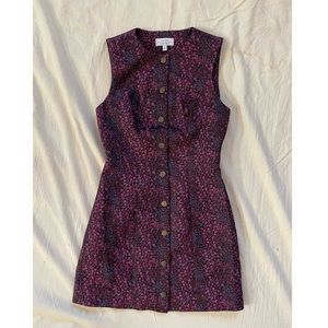 & other stories brocade mini dress